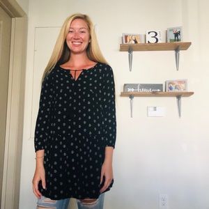 Black long sleeve dress/shirt